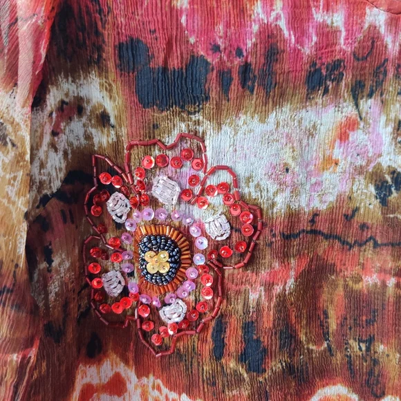 PHILOSOPHY|| MULTICOLOURED TIE DIE PRINT TOP SIZE 16 - Picture 4 of 9